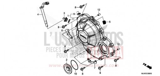 RIGHT CRANKCASE COVER CBR500RAH de 2017
